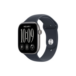 Apple Watch Series 12 GPS + Cellular Space Grey Aluminium Case with Navy Blue Sport Band