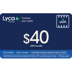 Lyca Mobile $40 eSIM